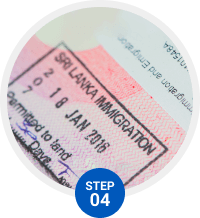 Receive visa stamped into your passport