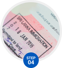 Receive visa stamped into your passport Receive visa stamped into your passport